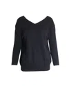 Isabel Marant V-neck Sweater In Black Cotton In Black