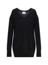 Isabel Marant Larana V-neck Sweater In Black Baby In Black