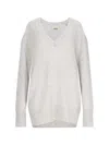 Isabel Marant Larana Cashmere Blend Pullover In Gray