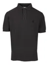 Isabel Marant Organic Cotton Polo T-shirt With Short Sleeves In Black