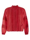 Isabel Marant Valda Blouse In 红色