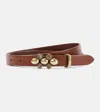 Isabel Marant Valdez Leather Belt In Brown