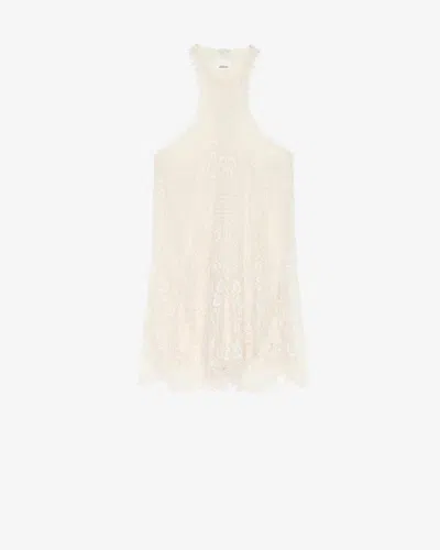 Isabel Marant Valdia Dress In Ecru