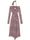 Isabel Marant Valentine Dress In Purple