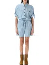 Isabel Marant Vally Short Jumpsuit In Light Blue In Blue