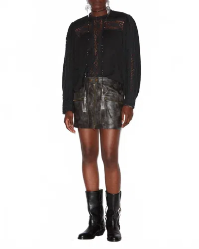 Isabel Marant Valmira Blouse In Black 01bk