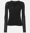 Isabel Marant Vandalia Jersey Top In Black