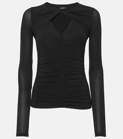 Isabel Marant Vandalia Jersey Top In Black