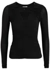 Isabel Marant Vandalia Ruched Blouse In Black