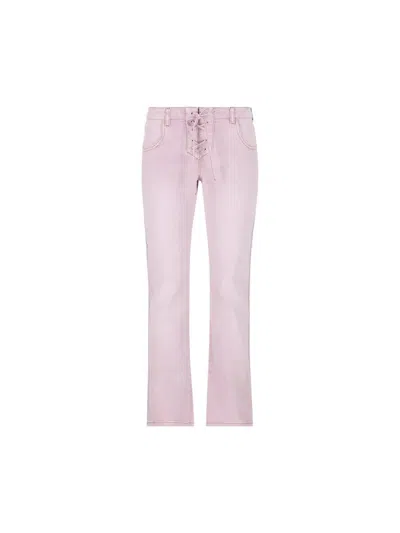 Isabel Marant Vanel Straight-leg Jeans In Pink