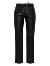 Isabel Marant Vanel Lace-up Trousers In Black