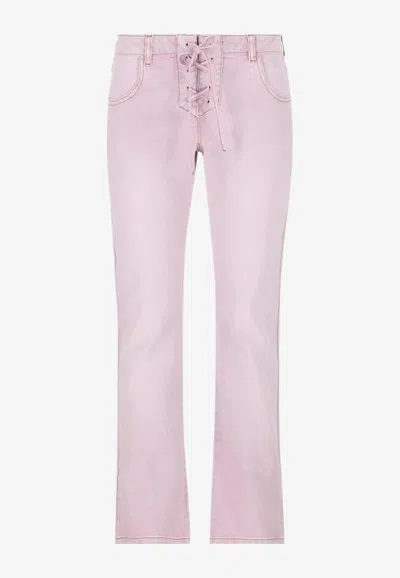 Isabel Marant Vanel Straight-leg Jeans In Pink