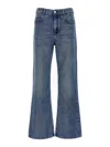 Isabel Marant High-rise Bootcut Denim Jeans With Belt Loops In Light Blue