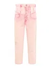 ISABEL MARANT LIGHT PINK COTTON JEANS