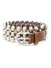 Isabel Marant Varana Belt In Nlsi - Natural Silver