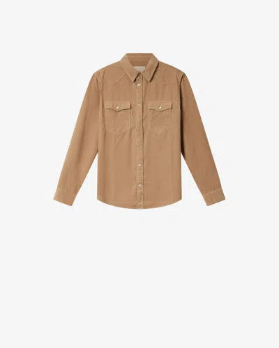 Isabel Marant Vasco Shirt In Brown