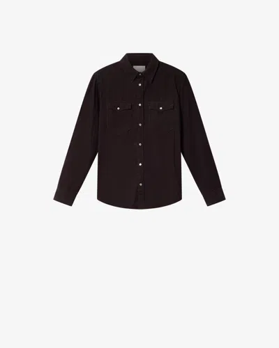 Isabel Marant Vasco Shirt In Brown