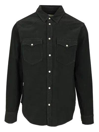 Isabel Marant Vasco Shirts Black In Blue