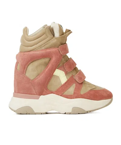Isabel Marant Balskee Suede Platform Sneakers Women In Off White