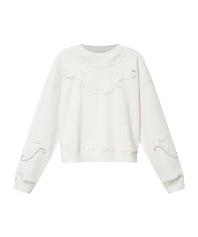 Isabel Marant Vella Sweat Shirt In White