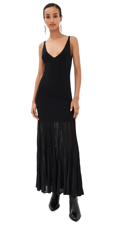 Isabel Marant Velma Crepe Knit Dress In Black