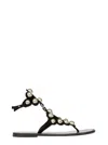 Isabel Marant Velvee Suede Sandals With Studs In Black
