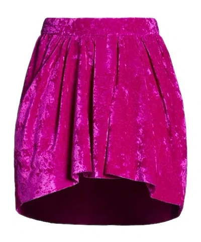 Isabel Marant Velvet A-line Skirt In Pink
