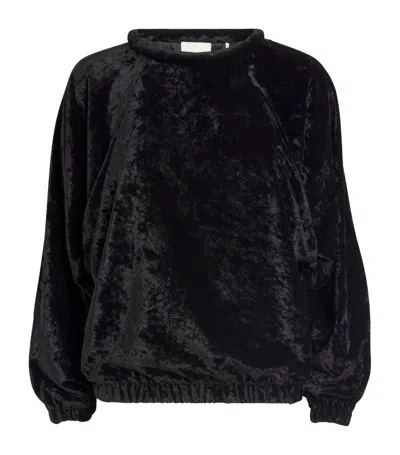 Isabel Marant Dabia Velvet Top In Black
