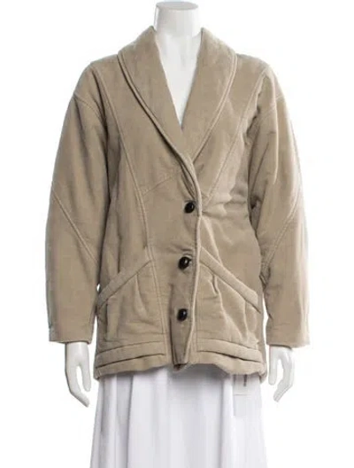 Pre-owned Isabel Marant Velvet Jacket In Neutral
