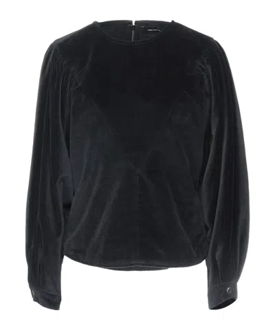 ISABEL MARANT VELVET LONG-SLEEVED TOP
