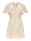 Isabel Marant Knee Length Dress Featuring Braided Detailing In White