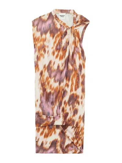Isabel Marant Leany Dress In Multicolour