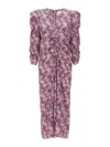 Isabel Marant Albini Midi Dress In Multicolour