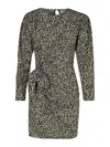 Isabel Marant Dulce Patterned Mini Dress In Beis