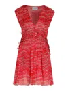 Isabel Marant Anawa Red Viscose Dress In Red