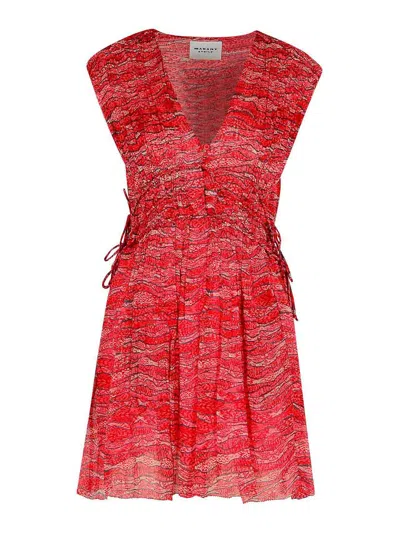 Isabel Marant Anawa Red Viscose Dress