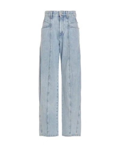 Isabel Marant Joanny Mid-rise Wide-leg Jeans In Blue