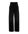 Isabel Marant Vetan High-rise Wide-leg Jeans In Black