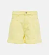 Isabel Marant Vetanio High-rise Denim Shorts In Light Yellow