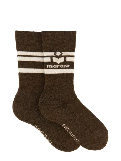 Isabel Marant Viby Socks In Bronze