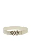 Isabel Marant Vickia Leather Belt In Neutral