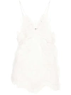 Isabel Marant Victoria Guipure Embroidered Empire Cami Top In White