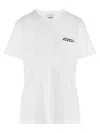 Isabel Marant White Embroidered Logo T-shirt In White