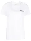 Isabel Marant Women Vidal Logo Cotton T-shirt In White