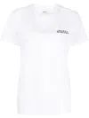 Isabel Marant Women Vidal Logo Cotton T-shirt In White