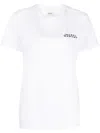 Isabel Marant White Embroidered Logo T-shirt In White