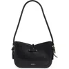 Isabel Marant Vigo Calfskin Leather Baguette Shoulder Bag In Black