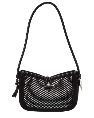 Isabel Marant Vigo Suede Shoulder Bag In Black