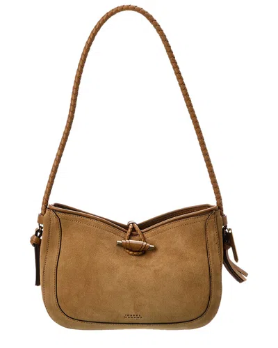 Isabel Marant Vigo Suede Shoulder Bag In Brown