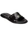 Isabel Marant Leather Vikee Slides In Black